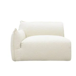 Luella 1.5 Seater Left Arm Facing Sofa Module Boucle Ivory by James Lane, a Sofas for sale on Style Sourcebook