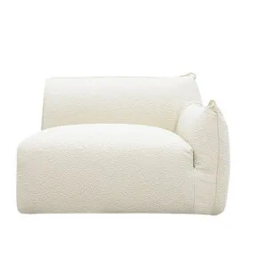 Luella 1.5 Seater Right Arm Facing Sofa Module Boucle Ivory by James Lane, a Sofas for sale on Style Sourcebook