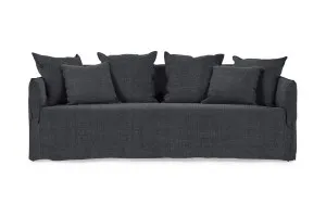 Bronte 3 Seat Sofa, Linen Navy, by Lounge Lovers by Lounge Lovers, a Sofas for sale on Style Sourcebook