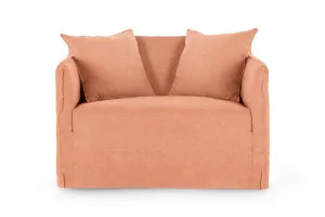 Bronte Love Seat, Florence Clay, by Lounge Lovers by Lounge Lovers, a Chairs for sale on Style Sourcebook