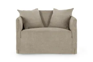 Bronte Love Seat, Linen Mist, by Lounge Lovers by Lounge Lovers, a Chairs for sale on Style Sourcebook