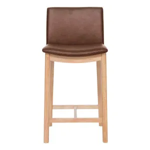 Everest Bar Chair in Ultra Leather Dark Brown / Clear by OzDesignFurniture, a Bar Stools for sale on Style Sourcebook