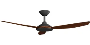 Calibo Condor 52" DC Smart Ceiling Fan with Remote Control Black and Koa by Calibo, a Ceiling Fans for sale on Style Sourcebook