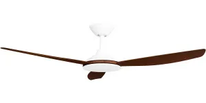 Calibo Condor 52" DC Smart Ceiling Fan with Remote Control White and Koa by Calibo, a Ceiling Fans for sale on Style Sourcebook