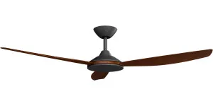 Calibo Condor 56" DC Smart Ceiling Fan with Remote Control Black and Koa by Calibo, a Ceiling Fans for sale on Style Sourcebook