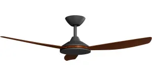 Calibo Condor 48" DC Smart Ceiling Fan with Remote Control Black and Koa by Calibo, a Ceiling Fans for sale on Style Sourcebook