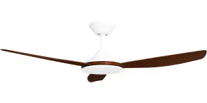 Calibo Condor 48" DC Smart Ceiling Fan with Remote Control White and Koa by Calibo, a Ceiling Fans for sale on Style Sourcebook