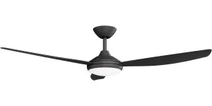 Calibo Condor 56" DC Smart Ceiling Fan with LED Light and Remote Control Black by Calibo, a Ceiling Fans for sale on Style Sourcebook