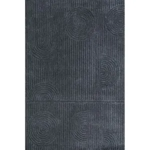 Zalia Halo Hand Tufted Rug Slate by Love That Homewares, a Contemporary Rugs for sale on Style Sourcebook