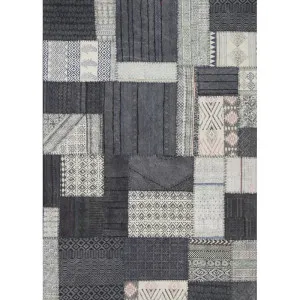 Nuru Patchwork Rug Denim by Love That Homewares, a Contemporary Rugs for sale on Style Sourcebook