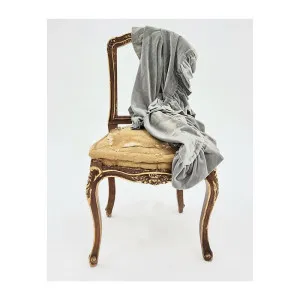 Ruffle Throw Grey 125x150cm by Love That Homewares, a Throws for sale on Style Sourcebook