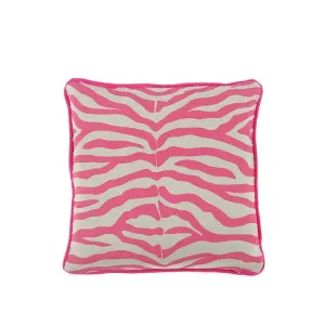 Zebra Cushion Pink 45x45cm by Love That Homewares, a Cushions, Decorative Pillows for sale on Style Sourcebook