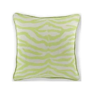 Zebra Cushion Pesto 60x60cm by Love That Homewares, a Cushions, Decorative Pillows for sale on Style Sourcebook