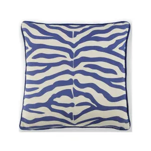 Zebra Cushion Navy 60x60cm by Love That Homewares, a Cushions, Decorative Pillows for sale on Style Sourcebook