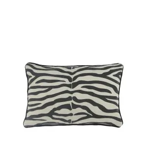 Zebra Cushion Black 60x40cm by Love That Homewares, a Cushions, Decorative Pillows for sale on Style Sourcebook