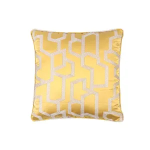 Plaza Cushion Gold 50x50cm by Love That Homewares, a Cushions, Decorative Pillows for sale on Style Sourcebook