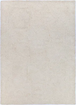 Posy Labyrinth  09D Beige Wool Rug by Love That Homewares, a Contemporary Rugs for sale on Style Sourcebook