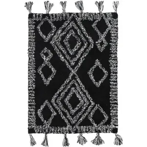 Habib Cotton Mat Black by Love That Homewares, a Bathmats for sale on Style Sourcebook