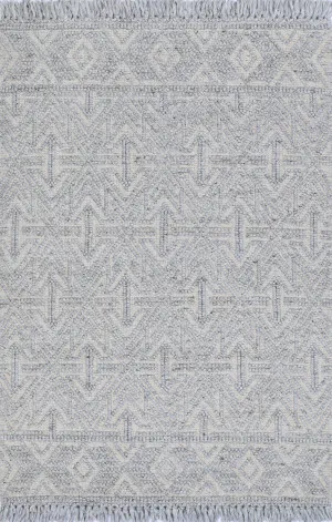 Diego Tribal Light Grey Wool Rug by Love That Homewares, a Contemporary Rugs for sale on Style Sourcebook