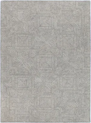 Posy Labyrinth 09C Grey Wool Rug by Love That Homewares, a Contemporary Rugs for sale on Style Sourcebook