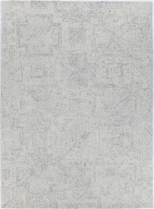 Posy Labyrinth  09B Grey Wool Rug by Love That Homewares, a Contemporary Rugs for sale on Style Sourcebook