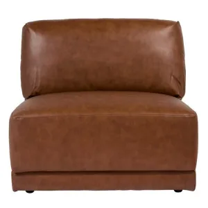 Haven Leather Armless Sofa Chair Module Tan by James Lane, a Sofas for sale on Style Sourcebook