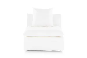 Santa Monica Modular Armless Sofa, White, by Lounge Lovers by Lounge Lovers, a Sofas for sale on Style Sourcebook