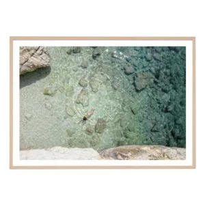 Blue Beach Framed Print in 62 x 87cm by OzDesignFurniture, a Prints for sale on Style Sourcebook