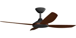 Calibo Vanga 48" DC Smart Ceiling Fan with Remote Control Black and Koa by Calibo, a Ceiling Fans for sale on Style Sourcebook