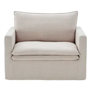 Evie Armchair in Lak Beige by OzDesignFurniture, a Chairs for sale on Style Sourcebook