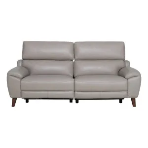 Anthony 3 Seater Recliner Sofa in Alpine Leather Beige by OzDesignFurniture, a Sofas for sale on Style Sourcebook