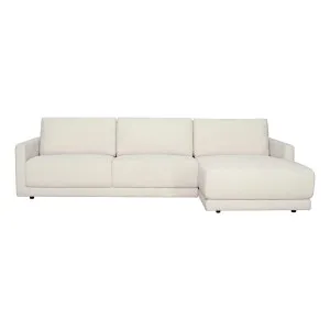 Hendrix 3 Seater Sofa + Chaise RHF in Prince White by OzDesignFurniture, a Sofas for sale on Style Sourcebook