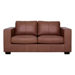 Toronto 2.5 Seater Sofa in Ultra Leather Dark Brown by OzDesignFurniture, a Sofas for sale on Style Sourcebook