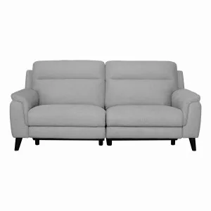 Forbes 3 Seater Recliner Sofa in Mars Silver by OzDesignFurniture, a Sofas for sale on Style Sourcebook