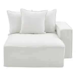 Ella Sofa Chaise RHF in Lis White by OzDesignFurniture, a Sofas for sale on Style Sourcebook