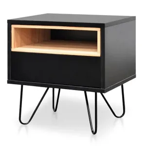 Ex Display - Anthony Bedside Table - Black by Interior Secrets - AfterPay Available by Interior Secrets, a Bedside Tables for sale on Style Sourcebook