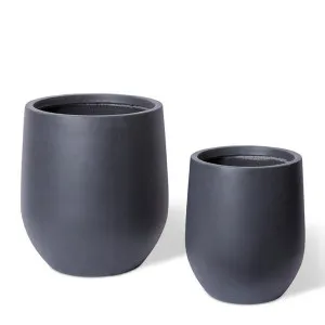 Aiden Fibrestone Planter Set 2 - 37/51 x 37/51 x 44/56cm by Elme Living, a Baskets, Pots & Window Boxes for sale on Style Sourcebook