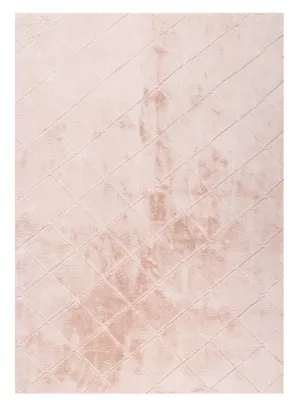 Karlie Blush Pink Diamond Shag Rug by Miss Amara, a Shag Rugs for sale on Style Sourcebook