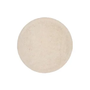 Marely round, white, wool rug, Ø 200 cm by Kave Home, a Contemporary Rugs for sale on Style Sourcebook