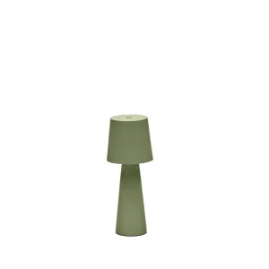 Arenys small outdoor metal table lamp in a green painted finish by Kave Home, a Table & Bedside Lamps for sale on Style Sourcebook