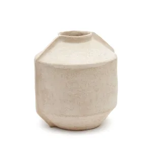 Meja beige papier-mâché vase 47 cm by Kave Home, a Vases & Jars for sale on Style Sourcebook