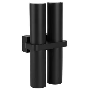 Havit Luz Double Up/Down LED Wall Pillar Light Black by Havit, a Outdoor Lighting for sale on Style Sourcebook