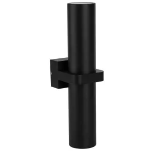 Havit Luz Single Up/Down LED Wall Pillar Light Black by Havit, a Outdoor Lighting for sale on Style Sourcebook