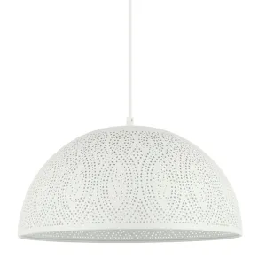 CLA Marrakesh Bohemian Dome Shape Pendant White by Compact Lamps Australia, a Pendant Lighting for sale on Style Sourcebook