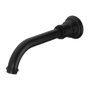 Cromford Wall Bath Or Basin Spout/Outlet 200mm 5Star Lead Free In Matte Black By Phoenix by PHOENIX, a Bathroom Taps & Mixers for sale on Style Sourcebook