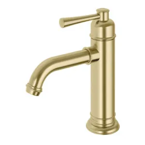 Cromford Hob Basin Mixer 6Star Brushed Lead Free In Gold By Phoenix by PHOENIX, a Bathroom Taps & Mixers for sale on Style Sourcebook