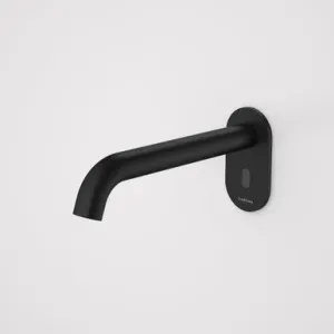 Liano II Sensor 210mm Wall Outlet Lead Free | Made From Steel/Stainless Steel In Matte Black By Caroma by Caroma, a Bathroom Taps & Mixers for sale on Style Sourcebook