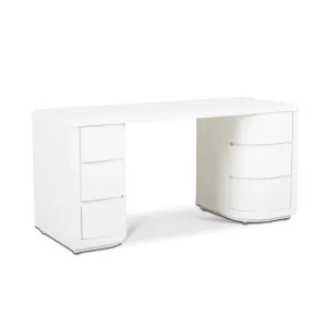 Ex Display - Aiza 1.6m Office Desk - White by Interior Secrets - AfterPay Available by Interior Secrets, a Desks for sale on Style Sourcebook