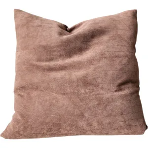 Ellie Herringbone Cushion 55cm Square - Caramel Brown by Macey & Moore, a Cushions, Decorative Pillows for sale on Style Sourcebook