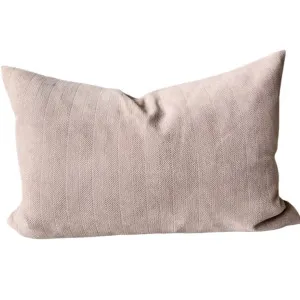 Ellie Herringbone Cushion 40x60cm Lumbar - Desert Taupe by Macey & Moore, a Cushions, Decorative Pillows for sale on Style Sourcebook